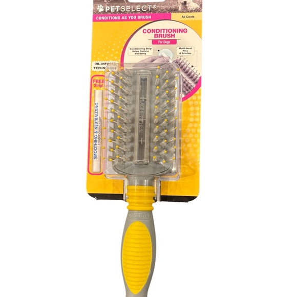 Pet Select Conditioning Coat Brush Grooming Dog Hair Bather Pins & Bristles - Picture 1 of 1